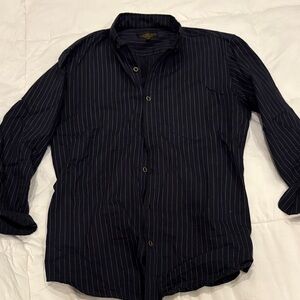 Men's Black Striped Shirt